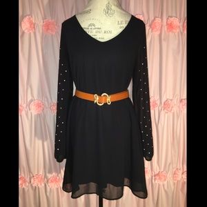 Guess Sheer Black Christmas Dress